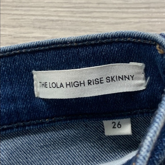 Denim Forum The Lola High Rise Skinny Ankle Jeans - Picture 9 of 16